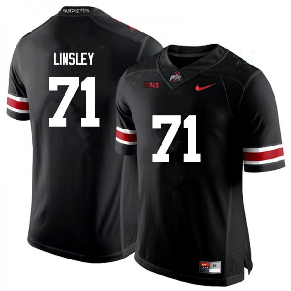 Ohio State Buckeyes #71 Corey Linsley Men NCAA Jersey Black OSU5537